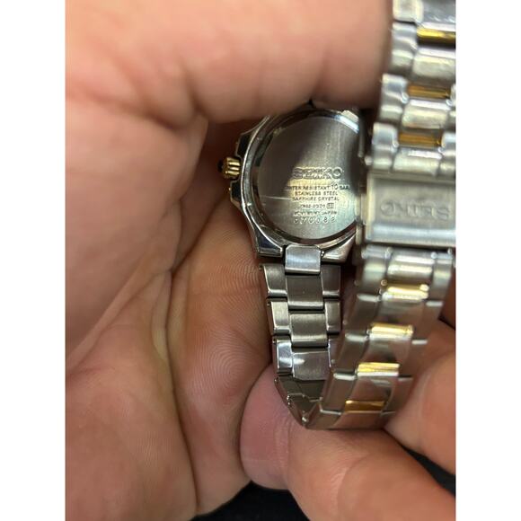 Seiko Coutura 7N82-0GD0 Mother Of Pearl Dial 2-Tone Womens Watch! main image 9